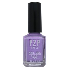 P2P Nails Vegan Purple Nail Gel Polish - Quick Dry Nail Polish - Smooth Texture Nail Gel in Vibrant Colors - Natural Shine Scratch Free Gel Polish (Laughvendar)