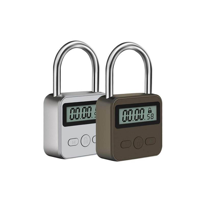 Metal Time Padlock - Multi-Function Timer Lock 99 Hours Max