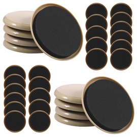 32Pcs Furniture Sliders for Carpet 3.5inch Round Sliders Reusable Heavy Furniture Movers Furnitures Moving Pads for Kitchen Appliances Furnitures