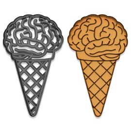 Mighty Gadget Brain Freeze Ice Cream Cookie Cutter - 4x2.27" (Random Color)