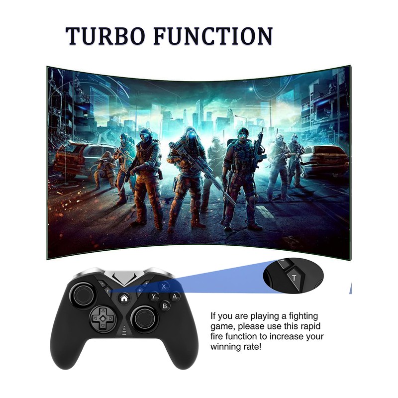 TJPD Pro controller for Switch, Wireless Gamepad with 3 programmable