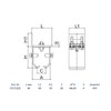 SCHARTEC Sliding Gate Mounting Bracket for Running Rail - Adjustable