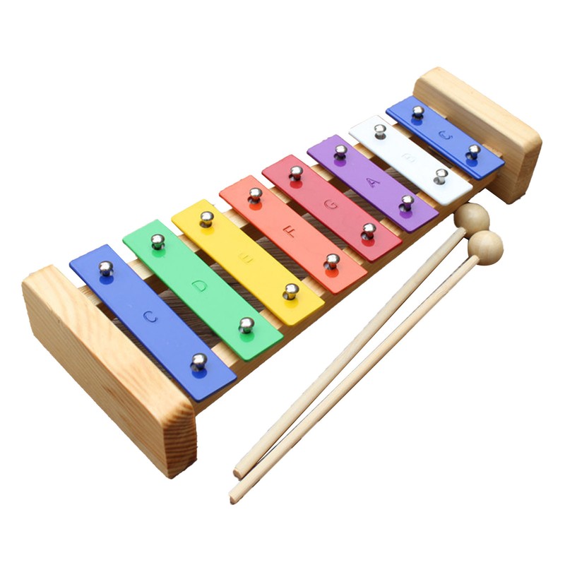 8 Notes Xylophone Kids Toy Educational Development Musical Percussion Instrument