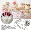 Upgraded 6-Wire Whip Attachment Fits for Kitchen-Aid K45SS, KSM110, KSM103,