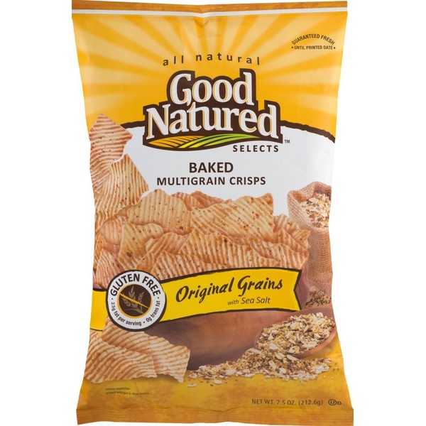Good Natured Selects Gluten Free Baked Crisps (Multi Grain Sea Salt 7.5 oz., 4 Bags)