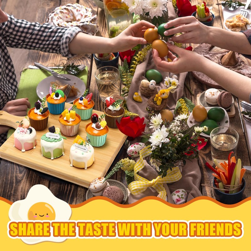 Easter Wooden Deviled Egg Platter with Lid and Handle 30