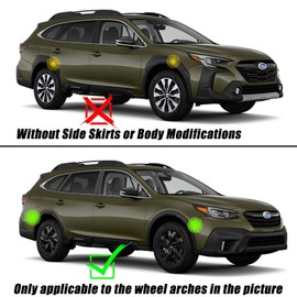 KEYOOG Front & Rear Mud Flaps Splash Guards Fit for 2020 2021 2022 2023 2024 Sub-aru Outback 4-Door Wagon (B16), 4-Pc Set Easy to Clean and Install, Without Side Skirts or Body Modifications, Black