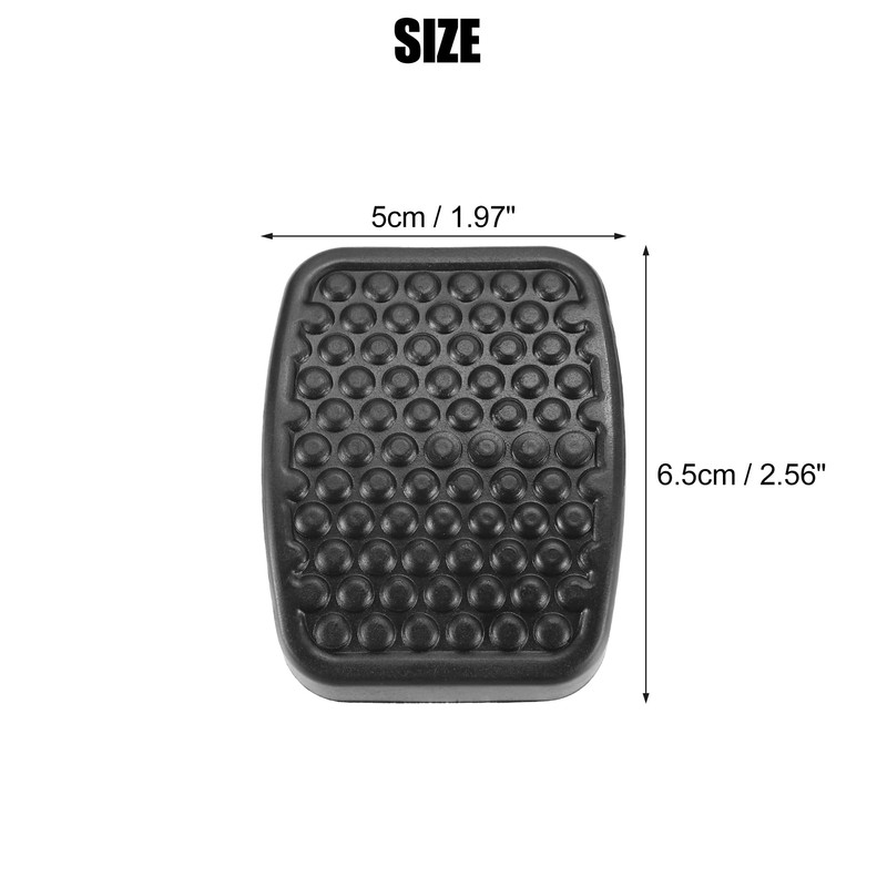 QUARKZMAN Set of 4 Non-Slip Clutch Brake Pedal Cover for