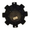 Ion Alloy C1018304B 81072012F-6 8 Lug Black Wheel Center Cap