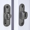 Barn Door Latches,90/180 Degree Gate Lock,Flip Gate Latches Hardware,Zinc Alloy