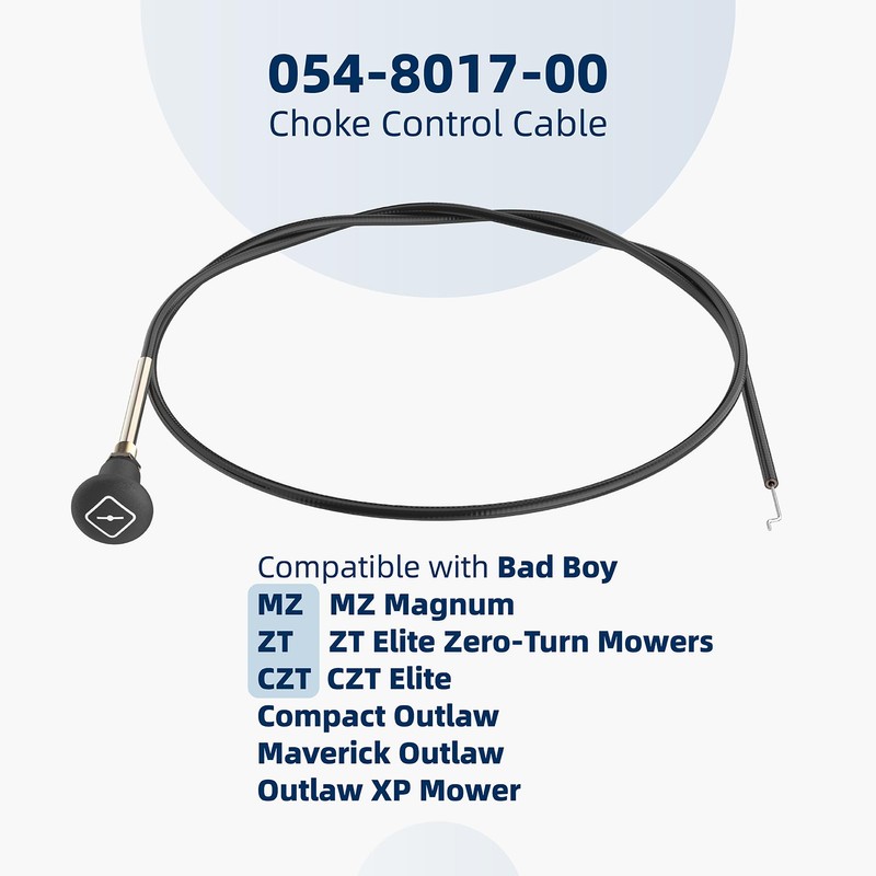 290-610 Choke Cable Fit for Bad Boy Mower CZT, Replace