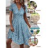 MSBASIC Spring Dresses for Women 2025 Wrap V Neck Short
