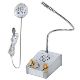 Brissia Microphone Speaker System for Window Operations, Face-to-Face Type, No Construction Required, Easy Installation, Easy Operation