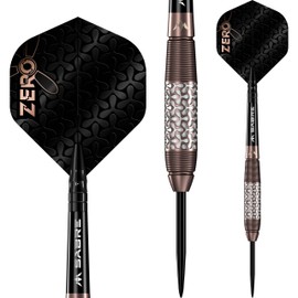 Mission Darts | Mission Zero Darts Set | Steel Tip | 98% Tungsten | Bronze PVD | Available in Multiple Weights. (24, Grams)