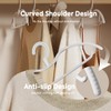 Premium Plastic Coat Hanger with 360 Swivel Hook, 20 Pack,