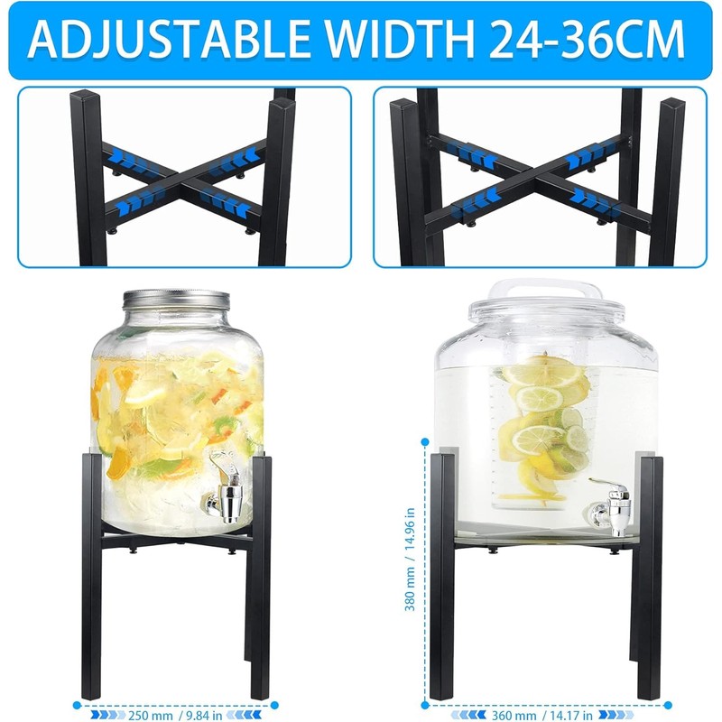 YiePhiot Water Filter Dispenser Counter Stand Beverage Drink Dispensers Stand