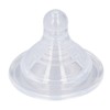 4pcs Infant Bottle Nipples Bust Feeling Replacement Silicone Nipple Round