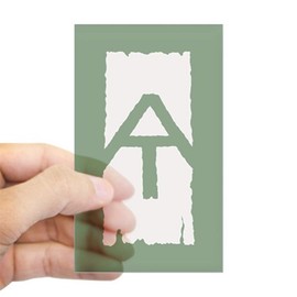 CafePress Appalachian Trail White Blaze Rectangle Bumper Sticker Car Decal
