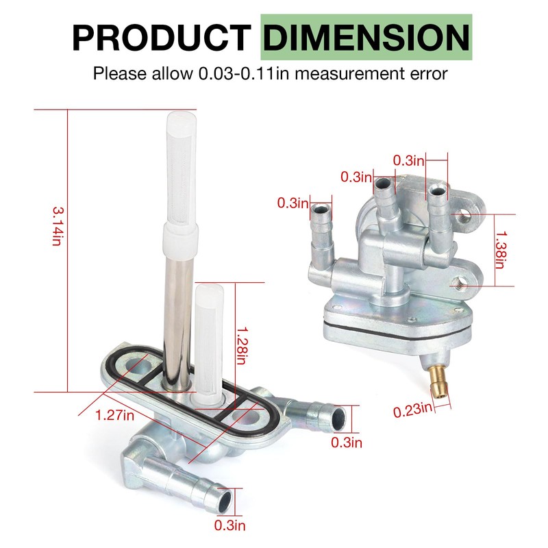 Fuel Valve Petcock & Filter Assy for Yamaha XV250 Route