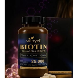 Biotina Premium Colágeno Keratina 60 Cápsulas Para Adultos