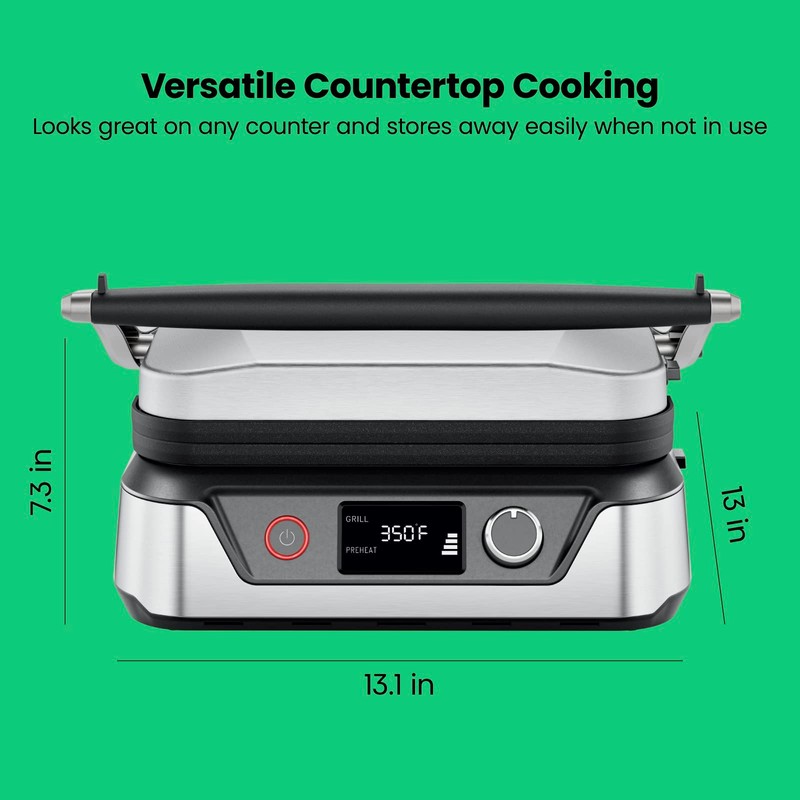 Chefman 5-in-1 Digital Panini Press Grill Sandwich Maker and Griddle