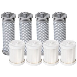 LesinaVac 8 Pack Replacement filter kit for Tineco A10/A11 Hero, A10/A11 Master & PURE ONE S11/S12/X, PWRHERO11 Snap Cordless Vacuums, 4 pack pre filters & 4 pack post filters