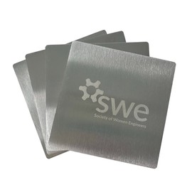 SWE Stainless Steel Coaster Set (4-Pack)