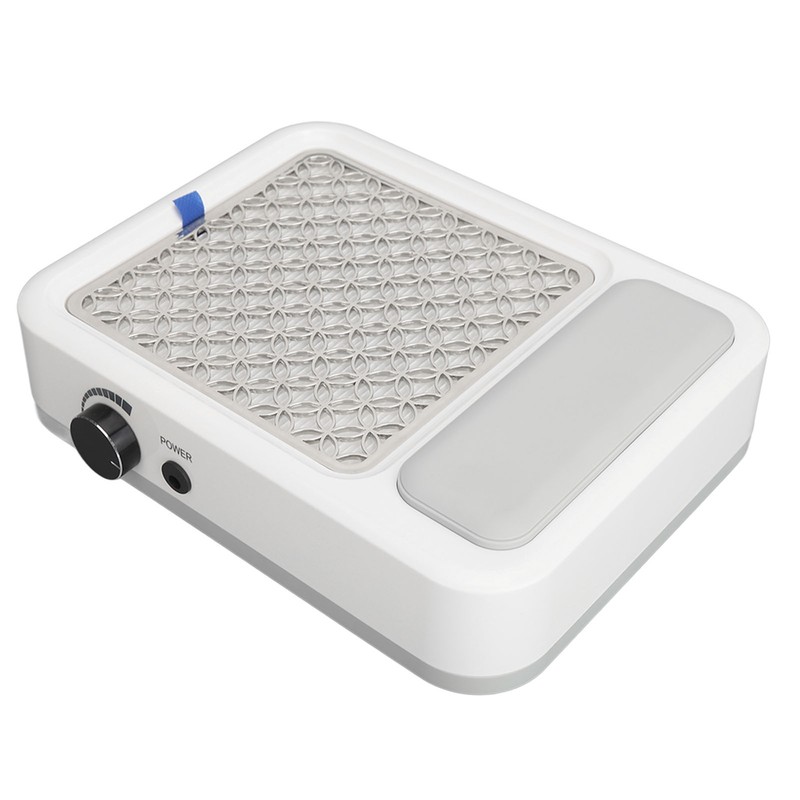 Nail Dust Collector with Reusable Filter Hand Pillow Speed Adjustable