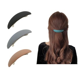 Jewktuai Banana Clips, Matt, Hairpins, Hair Clips, Cute, Women's, Hairpins, Stylish, Small, Korean Style Hairpin Set, Pouring Pin, Hair Ornaments (Black, Gray, Khaki)