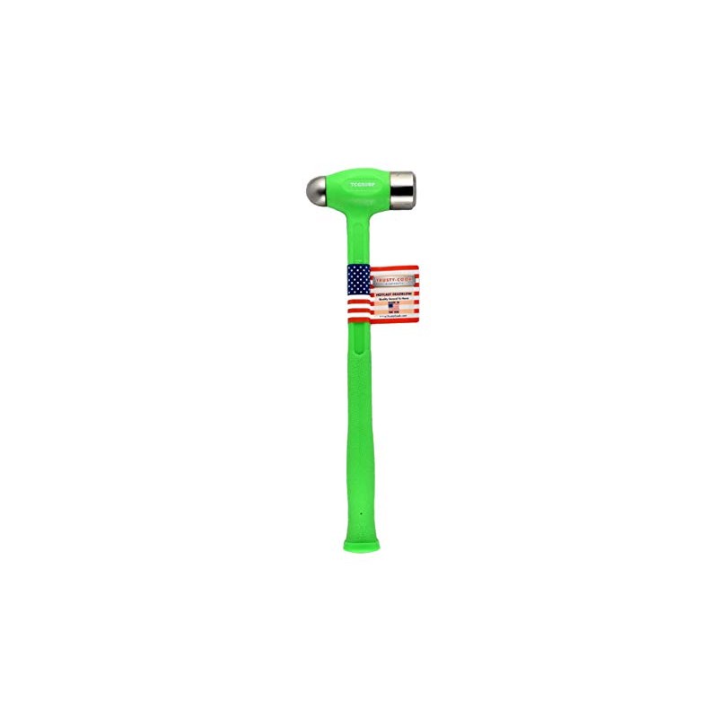 Trusty-Cook Ball Peen Dead Blow Hammer (50oz, Green)