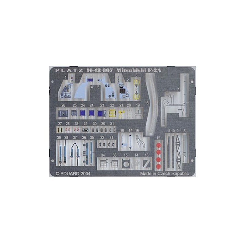 プラッツ 航空自衛隊 F-2A用 エッチングパーツ プラモデル用パーツ M48-7