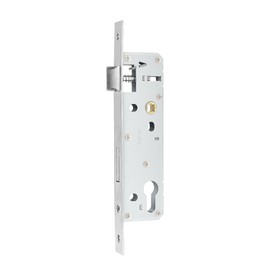 Stainless Steel Mortice Sash Lock, 85MM Center 35MM Backset Door Lock for Internal and External Doors, Satin Nickel Frame Mortice Deadlock for Home and Workplace