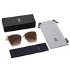SOJOS Cateye Sunglasses for Women Fashion Mirrored Lens Metal Frame