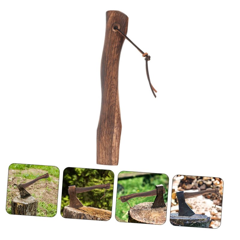 MERRYHAPY Survival Axe Handle Replacement: 2pcs Wooden Axe Grip Handle