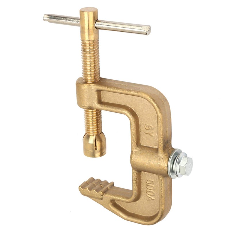 Welding Ground Clamp, 500A Brass Material Classical G Shape Ground