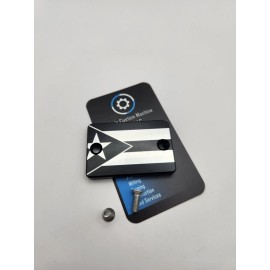 Mike's Custom Machine Work, LLC Brake Reservoir Cover Cap YFZ 450 450R Raptor Black 700R 450R Pueto Rico Flag