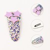 JCLIFE Handmade Glitter Star Snap Hair Clips for Girls Set