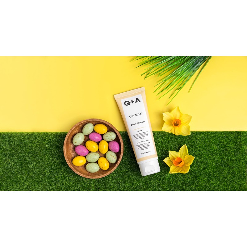 Q+A Oat Milk Cream Cleanser, a Moisturising Face Cleanser Formulated
