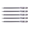 PENTEL SUPERB BK77F Ballpoint Pens Fine Tip Black Pack of