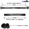 REPLACEMENT WHEELBARROW/WHEEL BARROW AXLE SET - 130MM - TO FIT