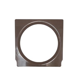 Perla Ersatz-Toilettensitz aus Kunststoff – Passend für Perla & Duha Toilettenstuhl aus Holz – Pflegehilfe Sitzfläche, Braun, 37 x 37 cm