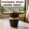 Cafezi 4 oz Espresso/Coffee Cup, Ceramic-Lined 18/8 Stainless Steel, Double-Wall