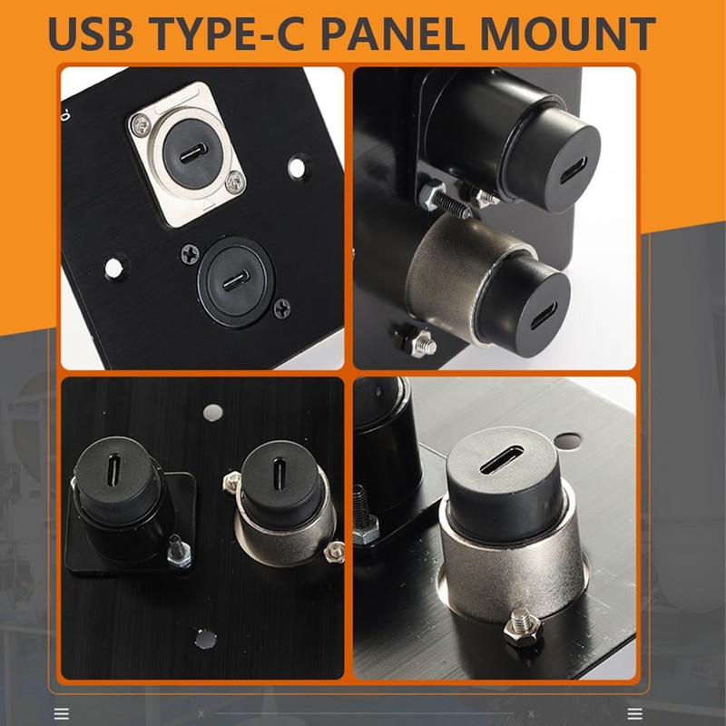 PENGLIN USB 3.1 Type C Coupler for Panel Mounting, USB