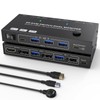 8K Displayport KVM Switch 2 PC 2 Monitor 4K@144Hz 8K@30Hz,