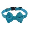 WDPAWS Dog Collar with Bowtie Soft Velvet Material with Quick