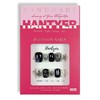 Hantyer Short Square Press On Nails, Handmade Soft Gel Dark