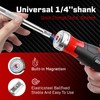 GEINXURN Ratcheting Screwdriver with Bit Storage Multi-bit Magnetic 1/4" Hex