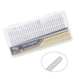 30Pcs/Set Nail Drill Bits Set Diamond Cuticle Drill Bits Acrylic Nail File Bits Nail Art Tools for Manicure Pedicure Home Salon Use