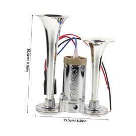 FUNOMOCYA Electric Air Horn for Trucks and Motorcycles Loud Sound Compressed Air Horn for Cars Boats and Vehicles Enhance Safety with Powerful Volume