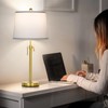Table Lamps Set of 2,Adjustable Height Bedside Lamp,Gold Tall Lamp